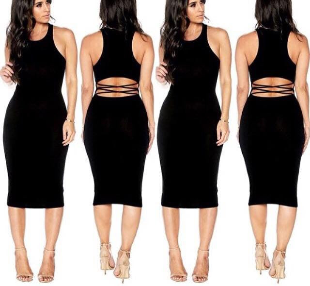 Izzy Sexy Back Bodycon Dress