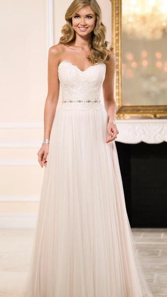Laura  Strapless A-line Bridal or Debutante Dress