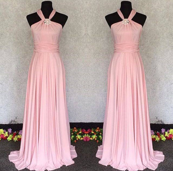 Infinity Bridesmaids Dresses in Blush Pink