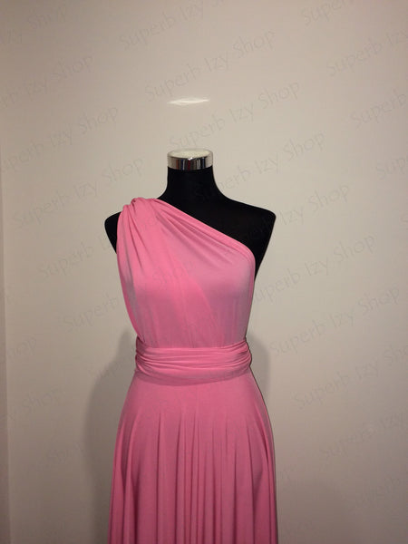 Baby Pink Convertible/Multi-Way Maxi Dress