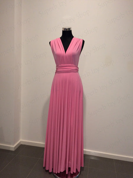 Baby Pink Convertible/Multi-Way Maxi Dress