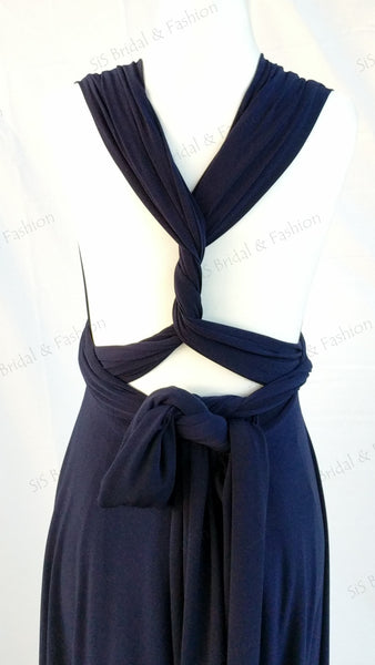 Navy Blue Convertible/Multi-Way Dress